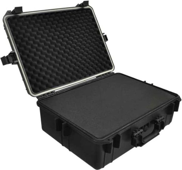 Transportkoffer Schwarz mit Schaumstoff 35 l Fassungsvermögen - Vidaxl