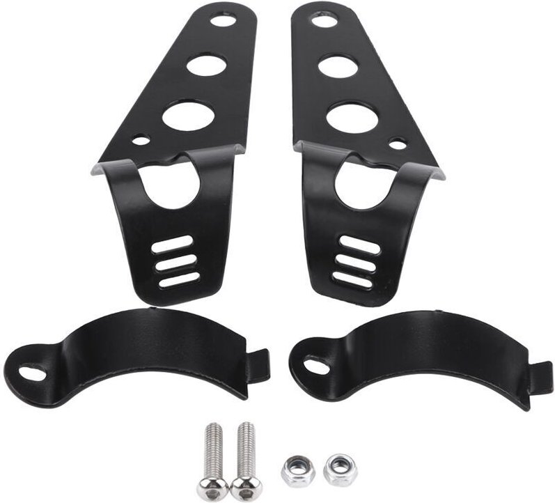 Scheinwerferhalterungen für Motorräder, universelle Scheinwerferhalterungen zur seitlichen Montage an Motorrädern (Schwa...