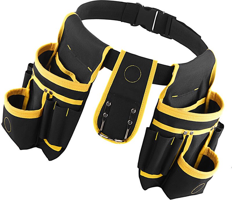 Mophorn Werkzeuggürtel mit Magnetfunktion und 28 Taschen, praktische Werkzeugtasche für Elektriker, Schreiner und Bauarb...