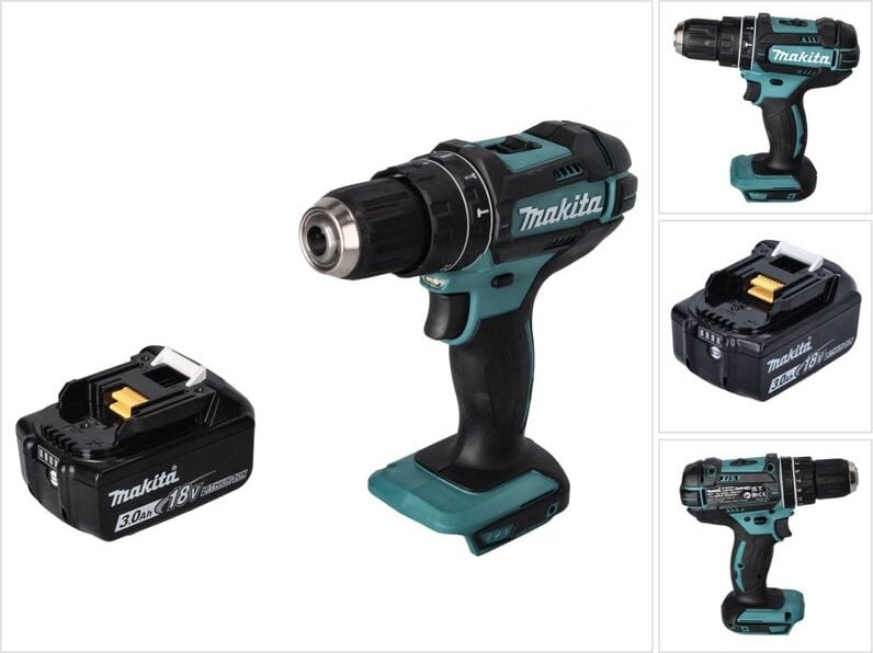 Dhp 482 F1 Akku Schlagbohrschrauber 18 v 62 Nm + 1x Akku 3,0 Ah - ohne Ladegerät - Makita