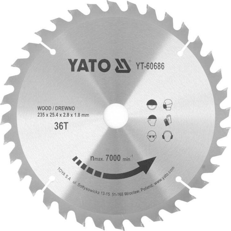 Yato YT-60686 Blatt of Kreissäge 23,5 cm 1 Stück(e)