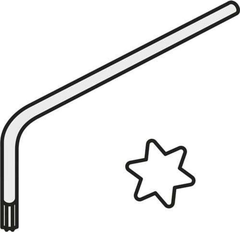 Torx-Winkelschlüssel iso lk T20P Bruttogewicht 7,2g Pramet