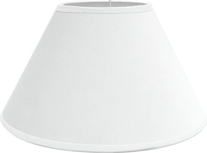 Fabrilamp - fab 157323501 Klarer Lampenschirm E27 Weiß 35dx18dx23h Geschlossen Konisch