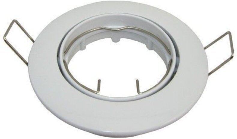 Satz von 6 Klammern vertiefte justierbares weißes D82