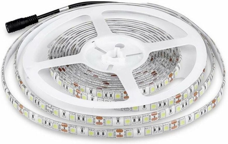 LED-Streifen SMD5050 11W/m 5m 60 LED/m 12V Kaltweiß IP65 10mm - V-tac