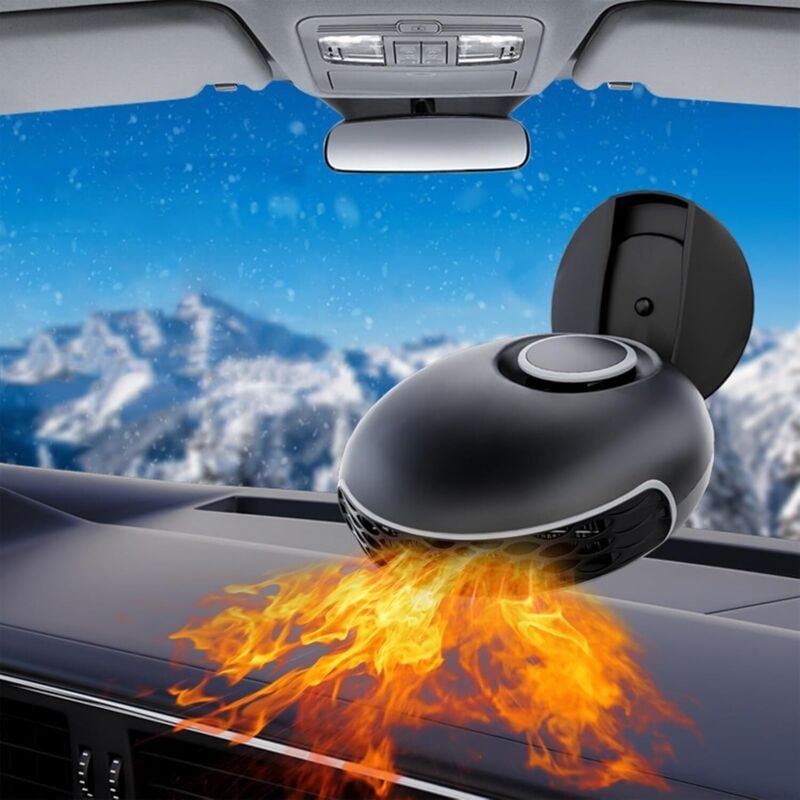 Autoheizung eohmak 12 v 150 w Tragbarer Auto-Heizlüfter 2 in 1 360-Grad-Kühlung Heizung Auto-Windschutzscheiben-Defroste...