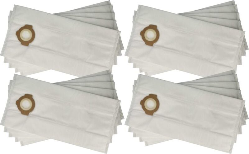 20x Staubsaugerbeutel kompatibel mit Milwaukee M12 fvcl, M18 fpovcl Staubsauger - Mikrovlies, 40cm x 19,5cm Weiß - Vhbw
