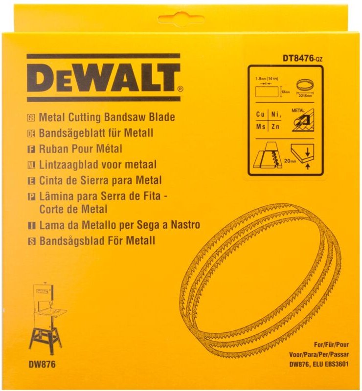 Thumbnail - DEWALT Bandsägeblatt 2215x12x0,6 mm 1,8 mm DT8476-QZ
