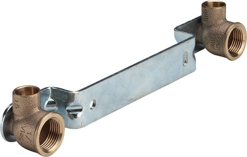 Viega Gemini-Montageeinheit, d 15mm, Rp 1/2, Stichmaß 200 Rotguss, Stahl verzinkt Modell 94476.1, 106119