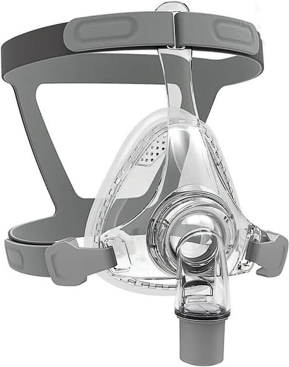 CPAP-Vollgesichtsmasken mit Kopfbedeckung, Winkelstück/Drehgelenk und Kissen, CPAP-Zubehör Passend für die Meisten Gerät...