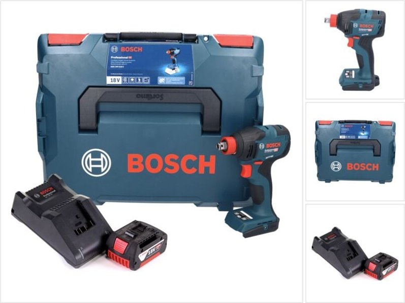Bosch gdx 18V-210 c Professional Akku Drehschlagschrauber 18 v 210 Nm Brushless + 1x Akku 4,0 Ah + Ladegerät + L-Boxx