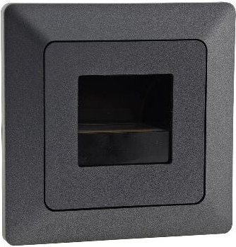 MILOS Treppen Einbauleuchte, LED, 1,5W, Grau Anthrazit