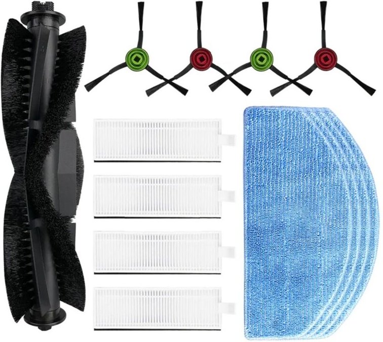 Für V3 Roller Seitenbürste Hepa-Filter Mopp Tücher Roboter-staubsauger Zubehör