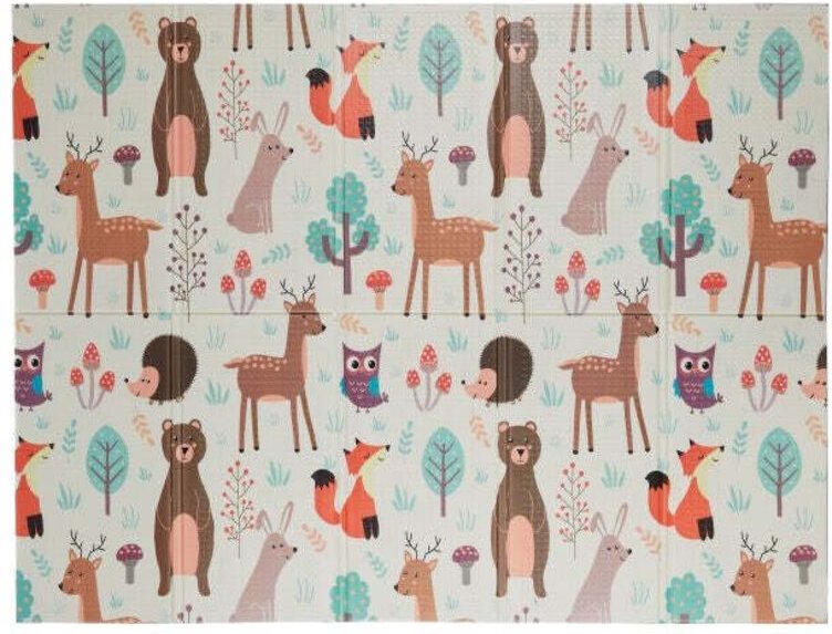 Faltbare spielmatte mit waldtieren 883