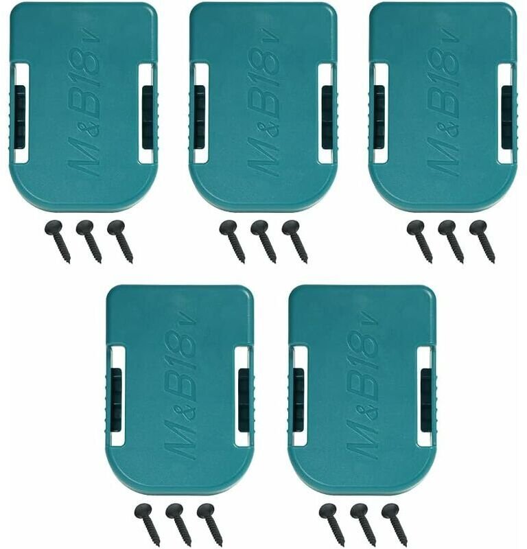 Pack de 5 Supports de Support de Batterie pour Makita également pour Bosch18V Couvercle de Batterie, Support de Support ...