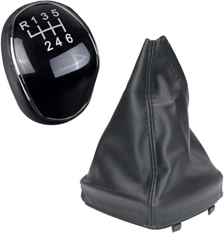 Lederschaltknauf für 6-Gang-Fahrzeuge mit Anlasser, kompatibel mit Mondeo Mk4 2007-2014