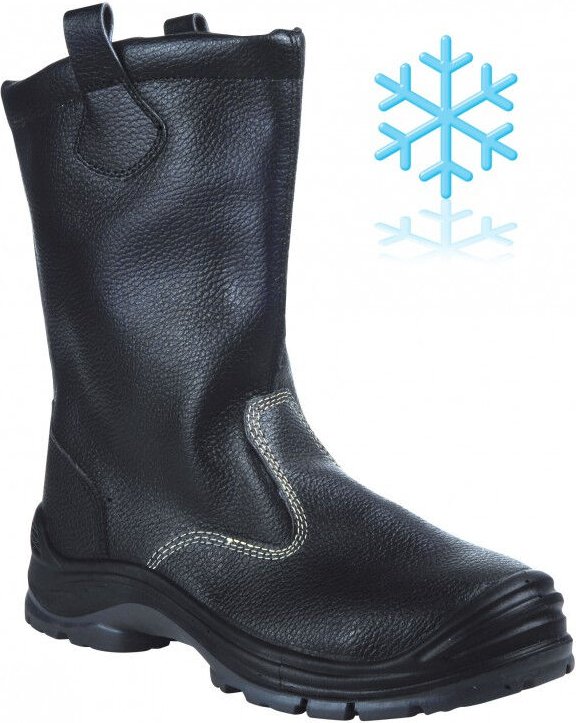 Gefütterter Stiefel singer Schwarzes Leder S3 src - Größe 45 - breme