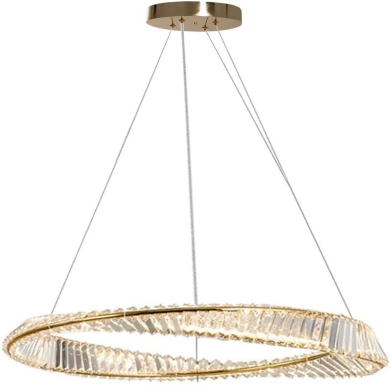 Deckenlampe APP1202-CP cristal gold 80CM - Toolight