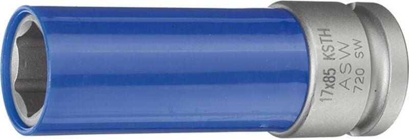 ASW - Kraft- Steckschlüsseleinsatz mit Kunststoff-Hülse 1/2' 17x85mm
