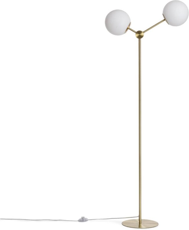 Efectoled - Stehlampe aus Metall und Glas Moonlight 2 Flammig Gold