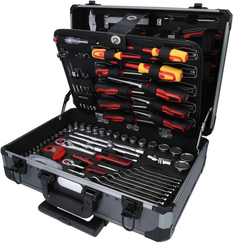 Ks Tools 1/4+1/2 Universal-Werkzeug-Satz, 130-tlg