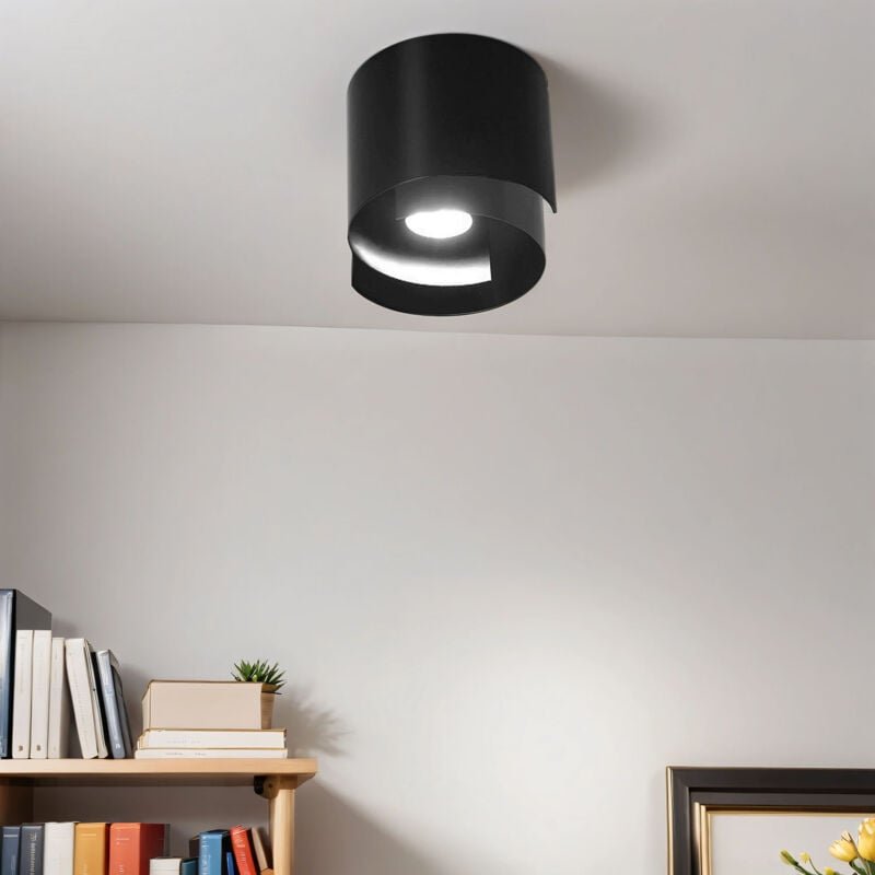 Licht-erlebnisse - Deckenleuchte GU10 Schwarz Metall Modern Deckenlampe