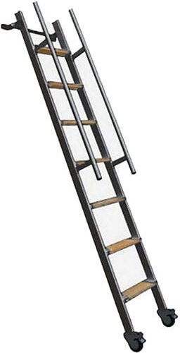 Matisère - Stahl-Raumspartreppe Holzstufen- Geschosshöhe 2,25m - SSPXL-239-N-SR