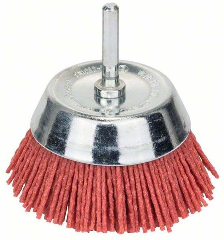 Bosch - Topfbürste, Nylonborste mit Korund, 75 mm, 1,1 mm, 4500 u/ min
