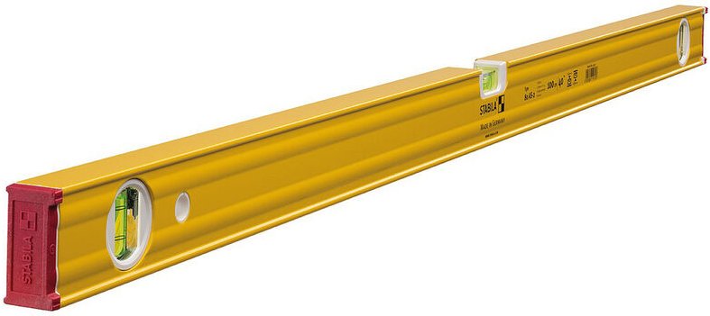 Stabila - Wasserwaage Type 80 AS-2 Aluminium Richtwaage Messwerkzeug 60 - 200 cm, Ausführung: Type 80 AS-2, 100 cm