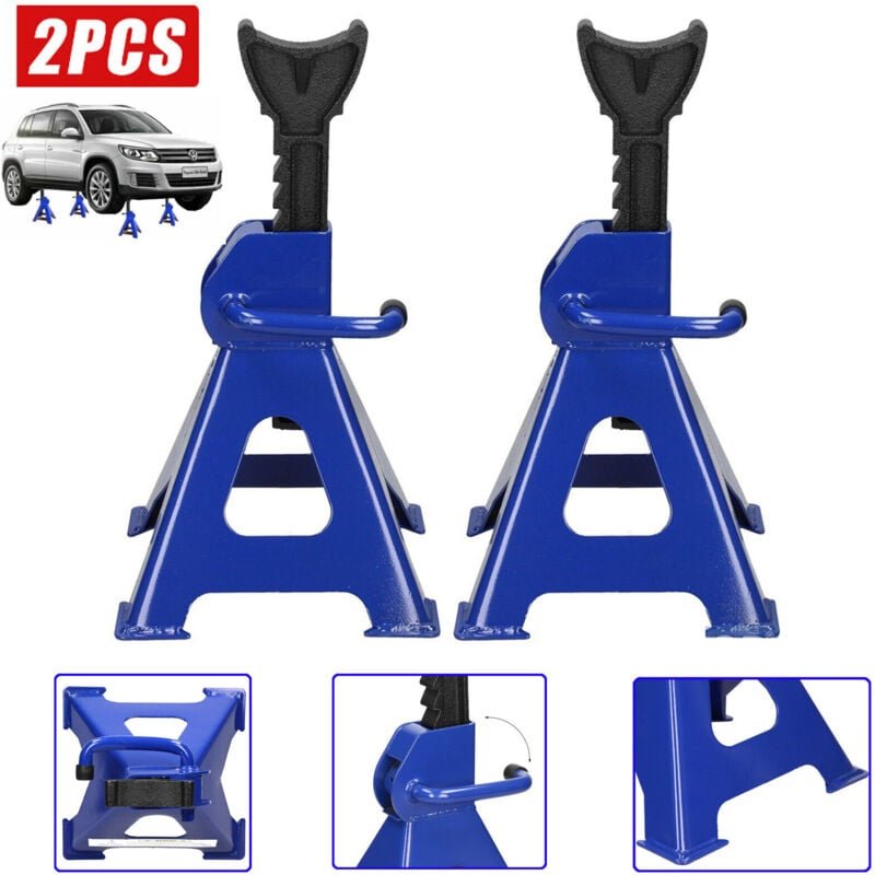 Paar verstellbare Stahl 3 Ton Auto Wartung, Service & Reparatur Jack Achsständer