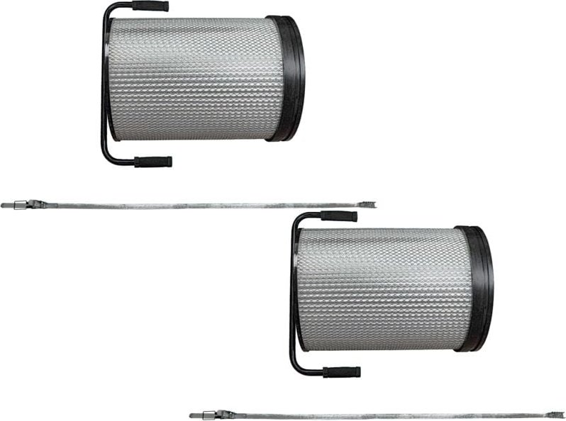 2x Feinstaub-Filterpatrone Ersatz für Bernardo FP1 für Absauganlage für Holzbearbeitungsmaschine - Mit Reinigungsbürste ...