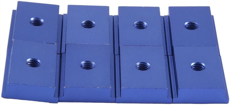 8 stück von M6 t Typ Track Slider 30/45 Klemme Schraube Nut Verschluss Holzbearbeitung Werkzeug Blau