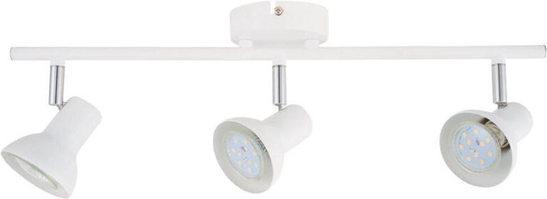 Dreifacher linearer Deckenstrahler Kaitola Serie GU10 Weiß