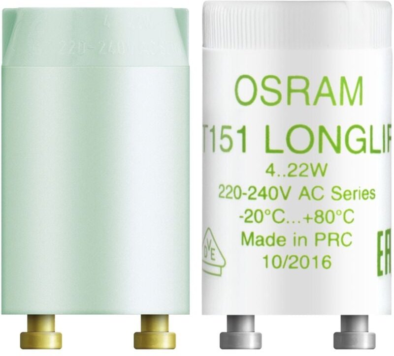 Osram Starter ST 151 Longlife Starter für Reihenschaltung an 230 V AC Lichtleisten