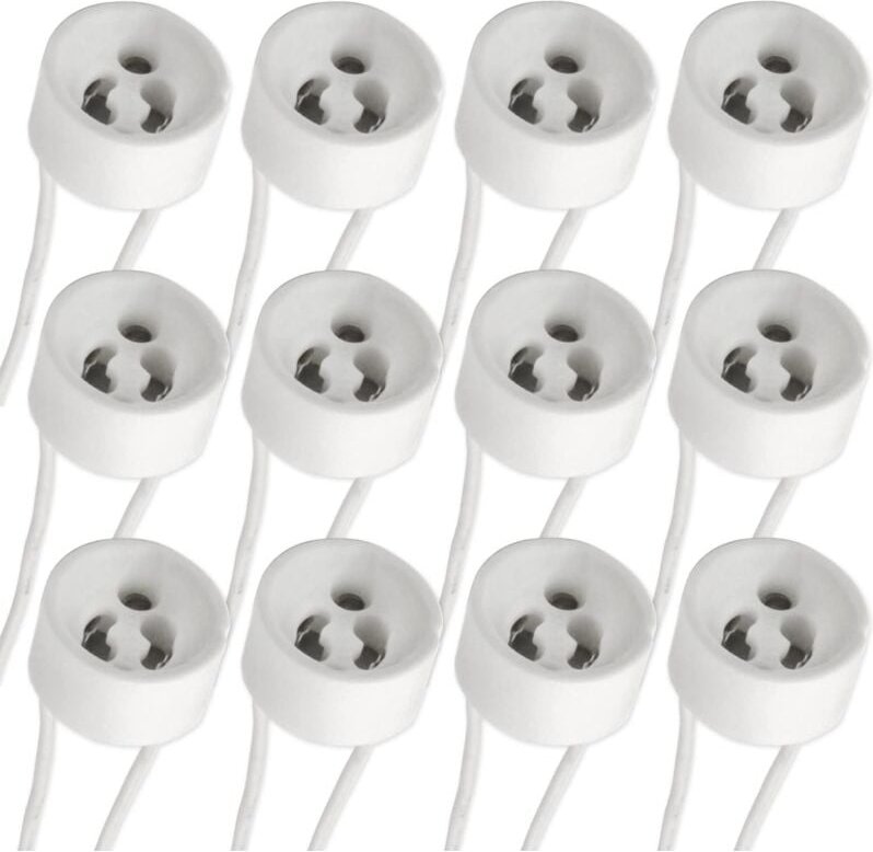 Thumbnail - Beijiyi - GU10 Spotfassung mit Silikonkabel, 0-250V 2A max. 300 w, Standard-GU10-Sockel, Keramiksockel, Anschlussadapter...