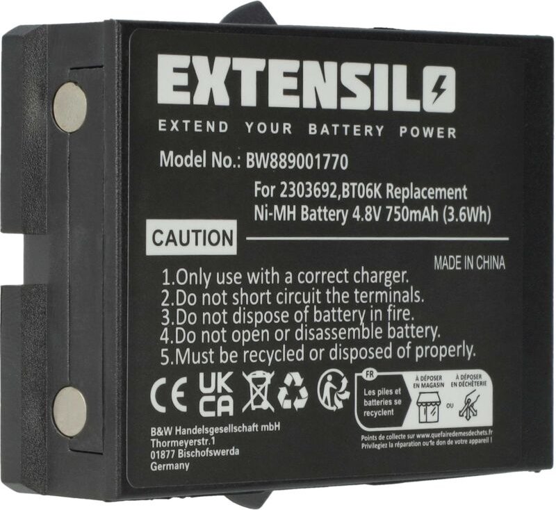 Vhbw - Akku kompatibel mit Danfoss TM70/2, T72, TM70/1, T71 Industrie-Funkfernsteuerung Fernbedienung (750 mAh, 4,8 v, N...