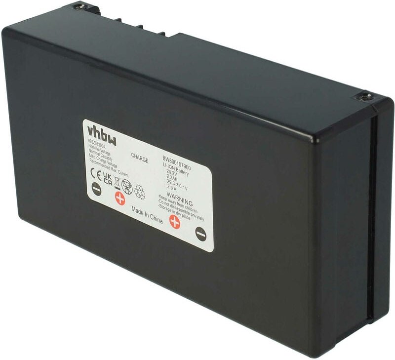 vhbw Akku Ersatz für Zucchetti 075Z01300A für Rasenroboter Rasenmäher (2300mAh, 25,2V, Li-Ion)