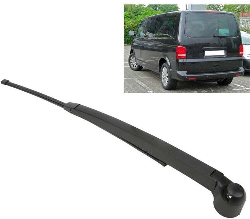 Scheibenwischer-Set, Kunststoff- und Gummiwischerarm hinten + Wischerblatt 7H0955707A Ersatz für T5 Caravelle 2003-2019