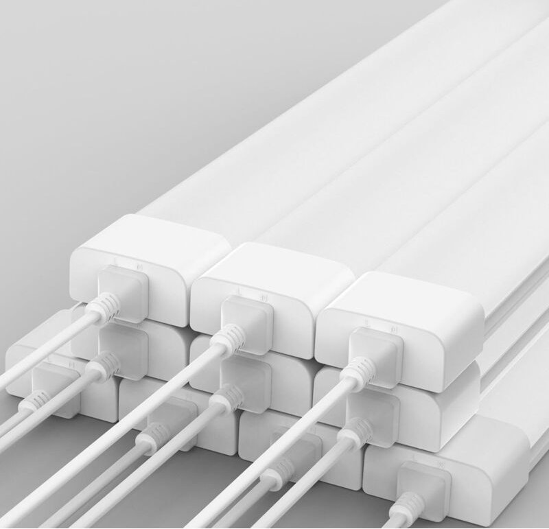 Amdelne Feuchtraumleuchte 60cm LED Röhre 18W Neutralweiß Feuchtraumlampe IP65 Wandleuchte Werkstattlampe Kellerleuchte D...