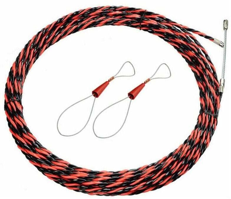 50 m langes Einziehband für Elektriker – 5 mm Durchmesser – Einziehbares Einziehband für elektrische Kabel und Verlänger...