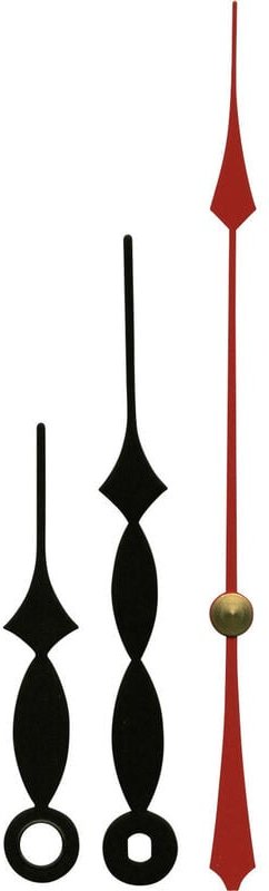 Zeigersatz Classic Aluminium Schwarz Rund