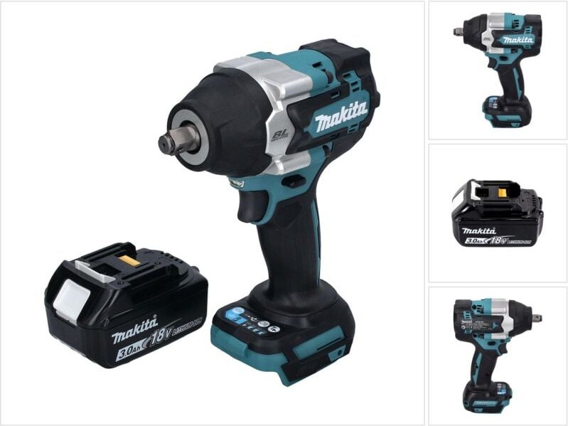 Thumbnail - Dtw 700 F1 Akku Schlagschrauber 18 v 700 Nm 1/2' xpt Brushless + 1x Akku 3,0 Ah - ohne Ladegerät - Makita