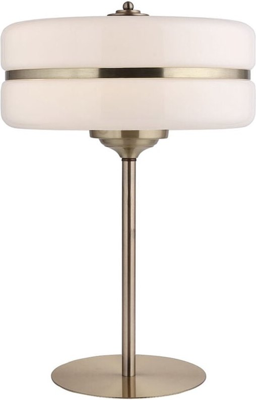 Tischlampe Lumineca Sarod 40x60 cm Weiß und Gold