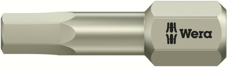 3840/1 ts 6KT-Bits, Edelstahl, Schlüsselweite (zöllig) 5/32', Länge 25 mm 10 Stk - Wera