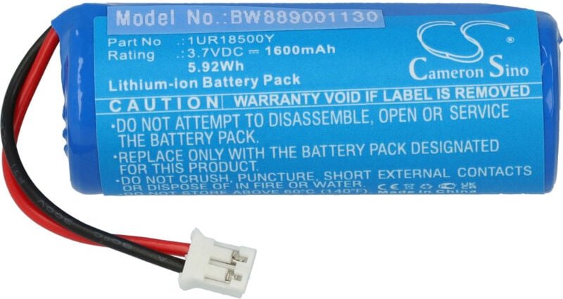 Vhbw - Akku Ersatz für Rowenta 1UR18500Y für Epilierer (1600 mAh, 3,7 v, Li-Ion)