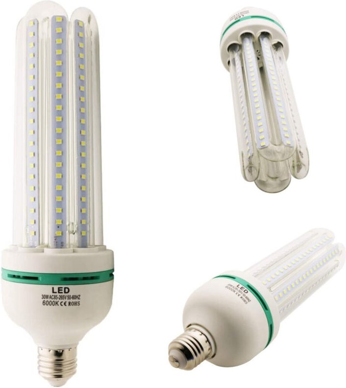 Trade Shop Traesio - Trade Shop - 4U led-lampe 30W kaltes oder warmes licht niedriger verbrauch E27-ANSCHLUSS -