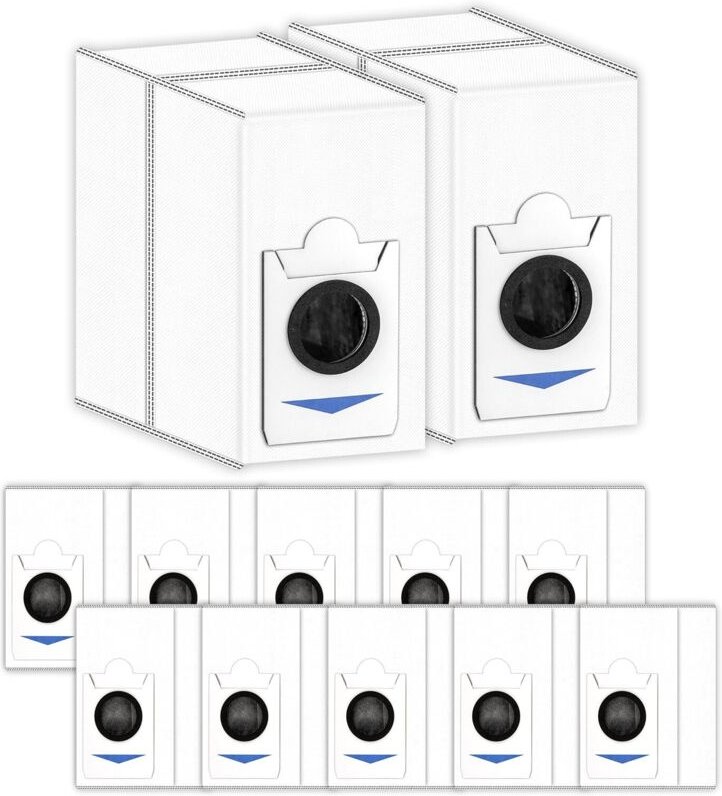 (12 Stück) Ersatz-Staubbeutel Kompatibel mit ECOVACS DEEBOT T30S Combo/ X2 Combo Saugroboter, Staubsaugerzubehör für X2 ...
