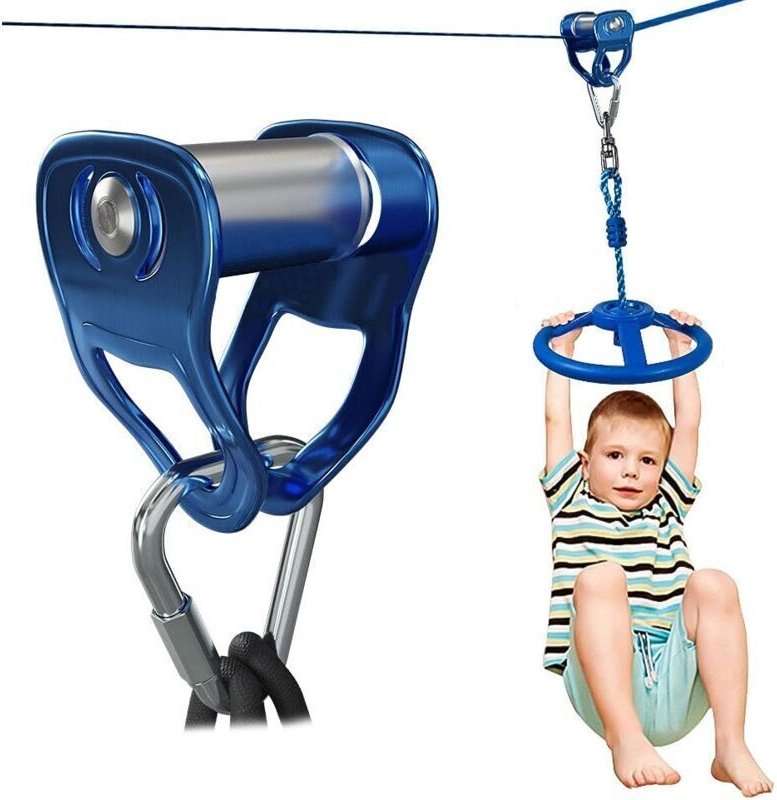 KZQ - Umlenkrolle mit Karabiner - Geeignet für Textilseile bis Durchmesser - 50 mm