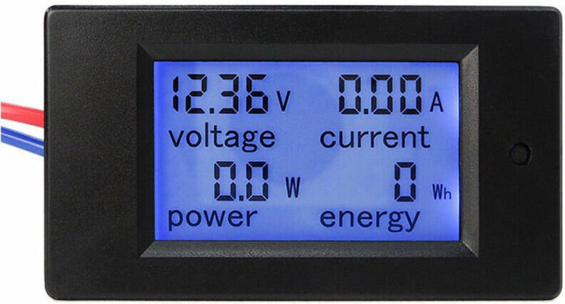 Voltmeter mit LCD-Display, 12 v Amperemeter-Tester-Anzeige, Spannungsstromversorgung, digitales Netzteil dc 6,5–100 v, 1...