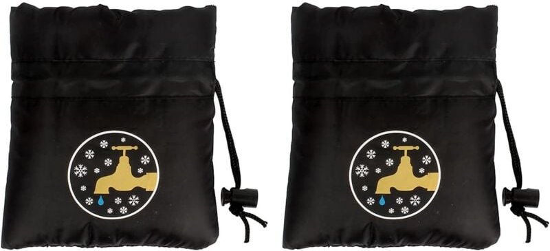2-teilige Winter-Wasserhahn-Isolierungsabdeckung, Frostschutzsocken für den Außenbereich